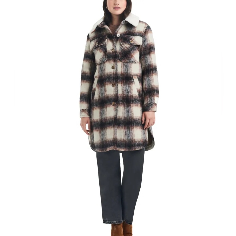 Two By VINCE CAMUTO - Wool Plaid Shacket / Wool Jacket